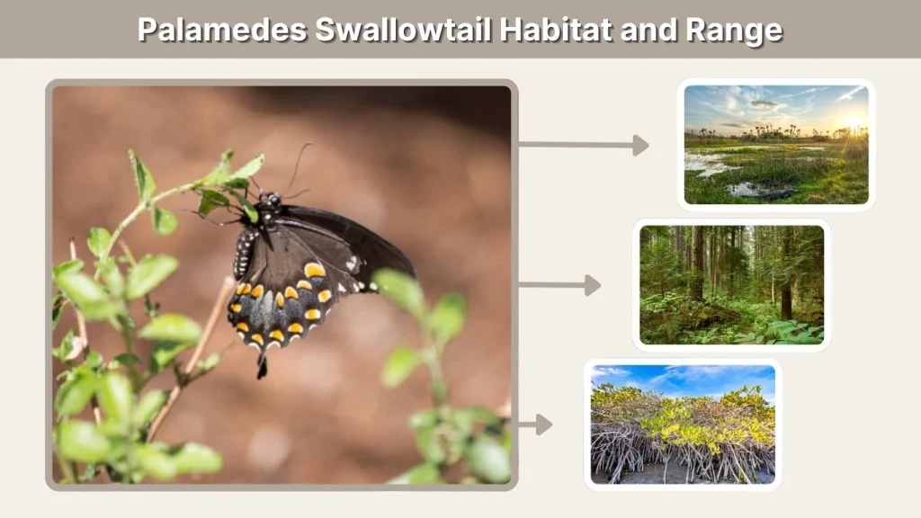 Palamedes Swallowtail Habitat and Range