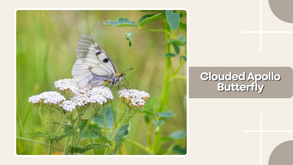 Clouded Apollo Butterfly