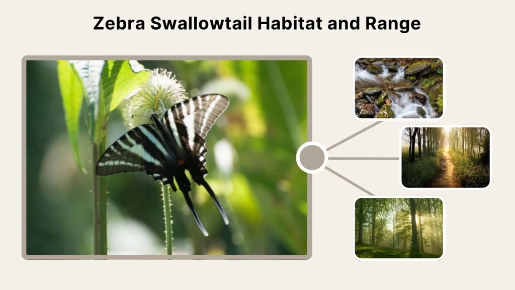 Zebra Swallowtail Habitat and Range