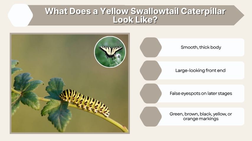 What Does a Yellow Swallowtail Caterpillar Look Like?