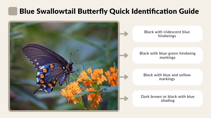 Blue Swallowtail Butterfly Quick Identification Guide