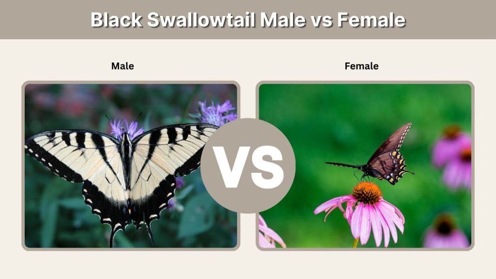 Black Swallowtail Male vs Female