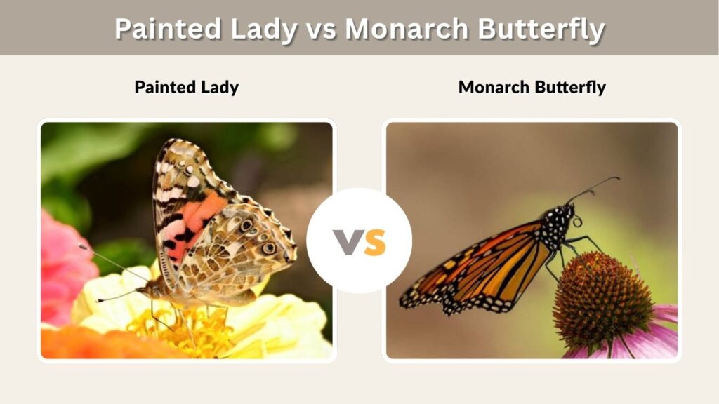 Painted Lady vs Monarch Butterfly