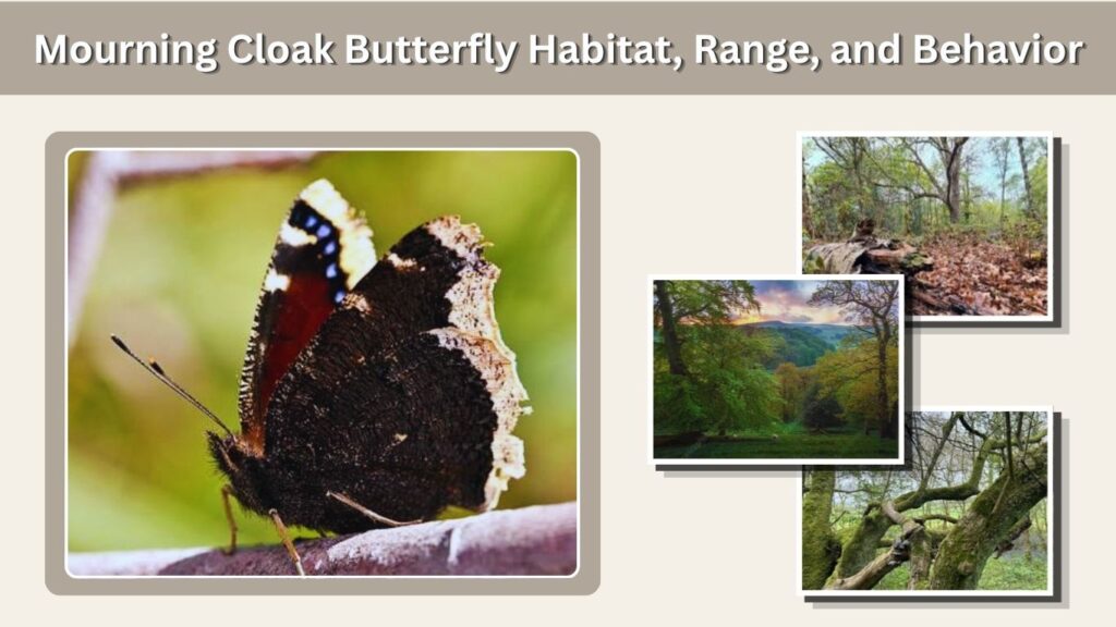 Mourning Cloak Butterfly Habitat, Range, and Behavior