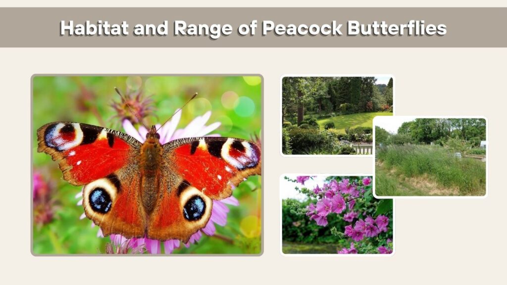 Habitat and Range of Peacock Butterflies